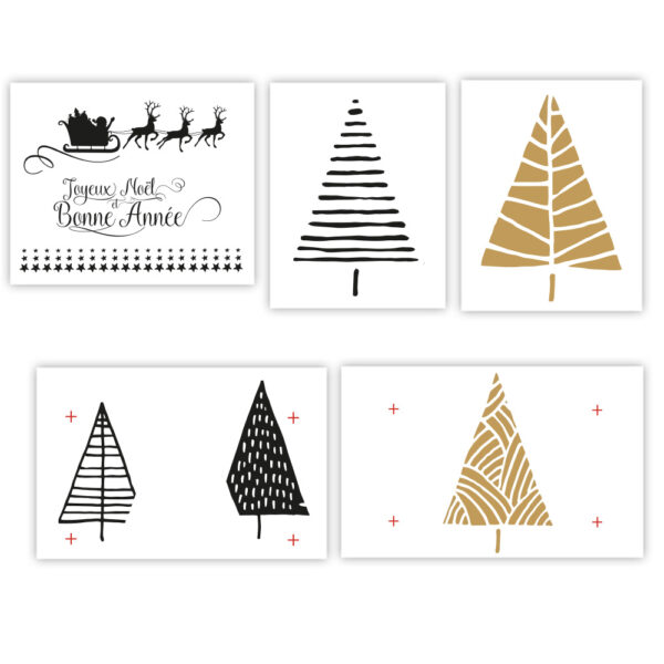 Sticker vitrine Grands sapins de Noël – Image 4