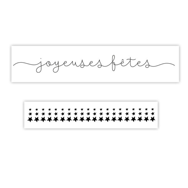 Sticker vitrine Joyeuses fêtes étoilées – Image 4