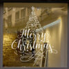 Sticker vitrine Merry Christmas- vitrophanie Noël, fêtes de fin d'année