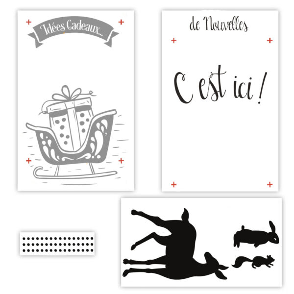 Sticker vitrine Nouvelles idées cadeaux Noël – Image 4